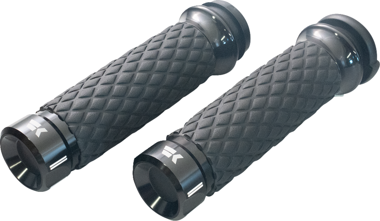 Khrome Werks Klassic Grips - Custom Contour - Diamond - Black
