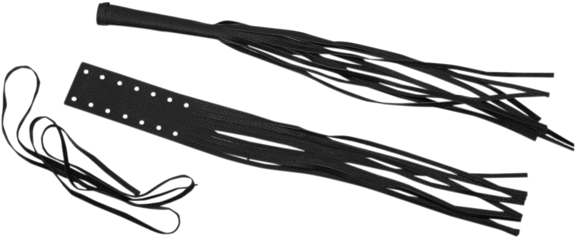 Drag Specialties Seats Fringed Leather Lever Covers - 12"