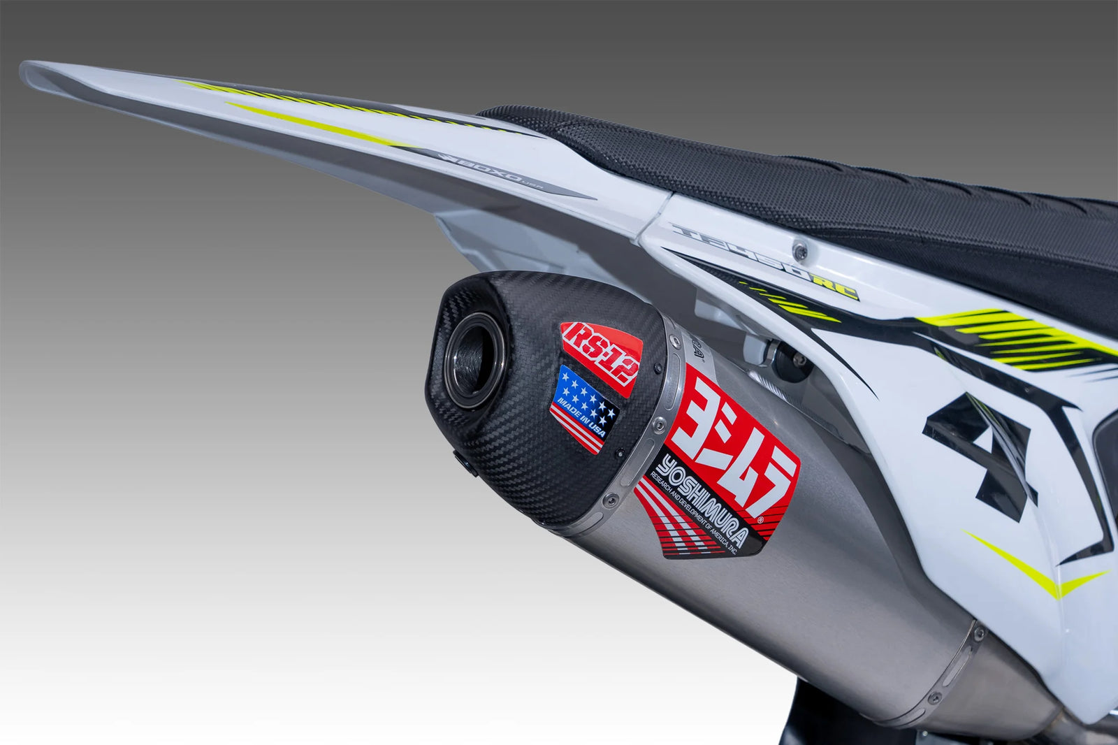 Yoshimura TF450 2025-26 RS-12 Stainless Full Exhaust, W/ Aluminum Muffler