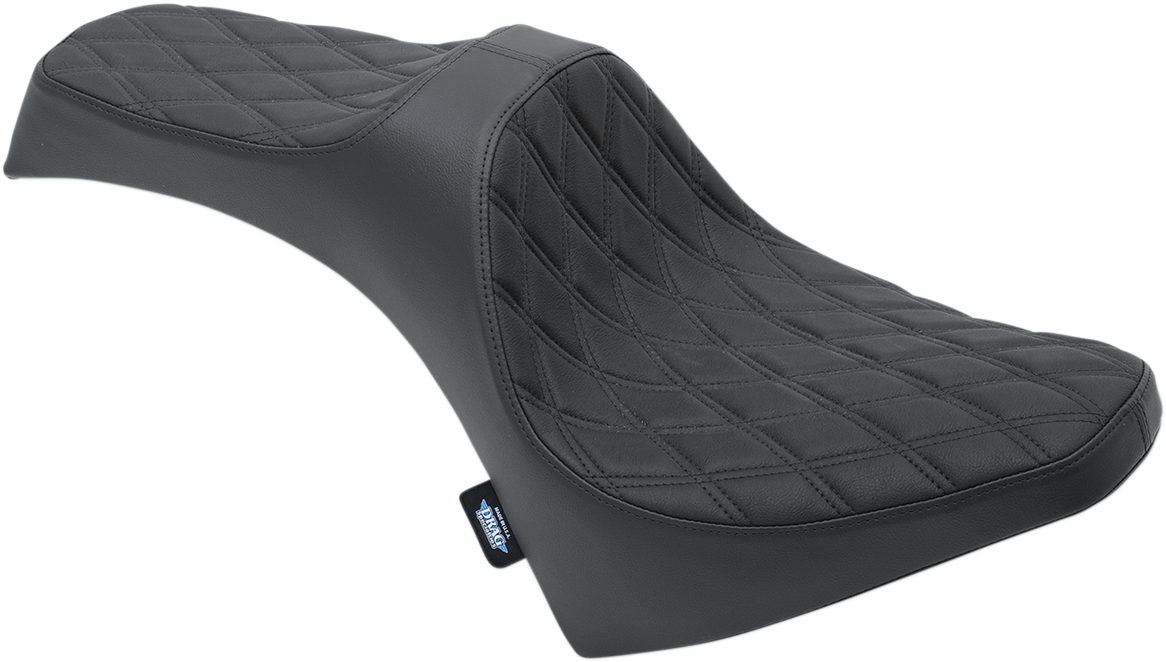 Drag Specialties Seats Predator III Seat - Double Diamond - Black Stitching - Scout '15-'22