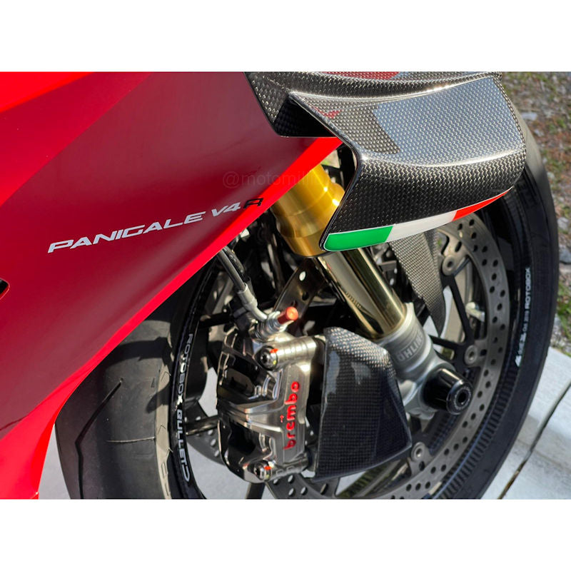 Motomillion 3D Italian Flag Wing Winglet Stickers for Panigale V4 V4S V4R