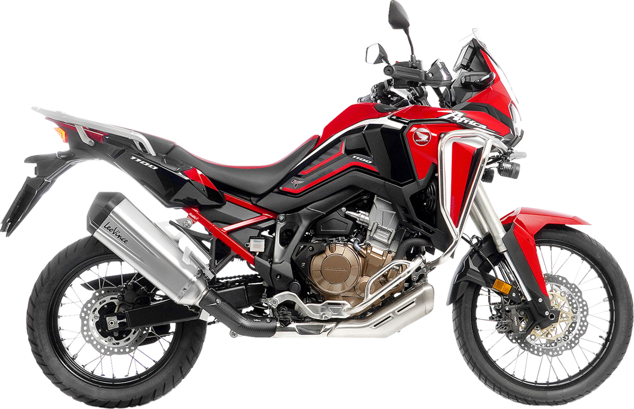 LeoVince LV-12 R Slip-On Muffler - Stainless Steel - Honda CRF1100