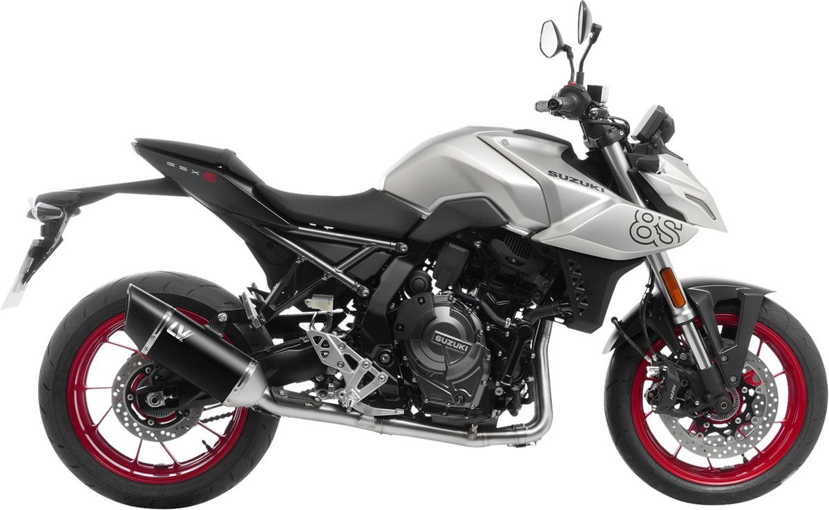 LeoVince 2-Into-1 LV-14 R Exhaust System - Black / Ceramic / Stainless Steel / 11.18 lb