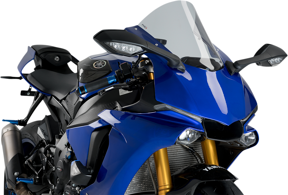 PUIG HI-Tech Parts Race Windscreen - 14-3/8" - Smoke - YZF-R1