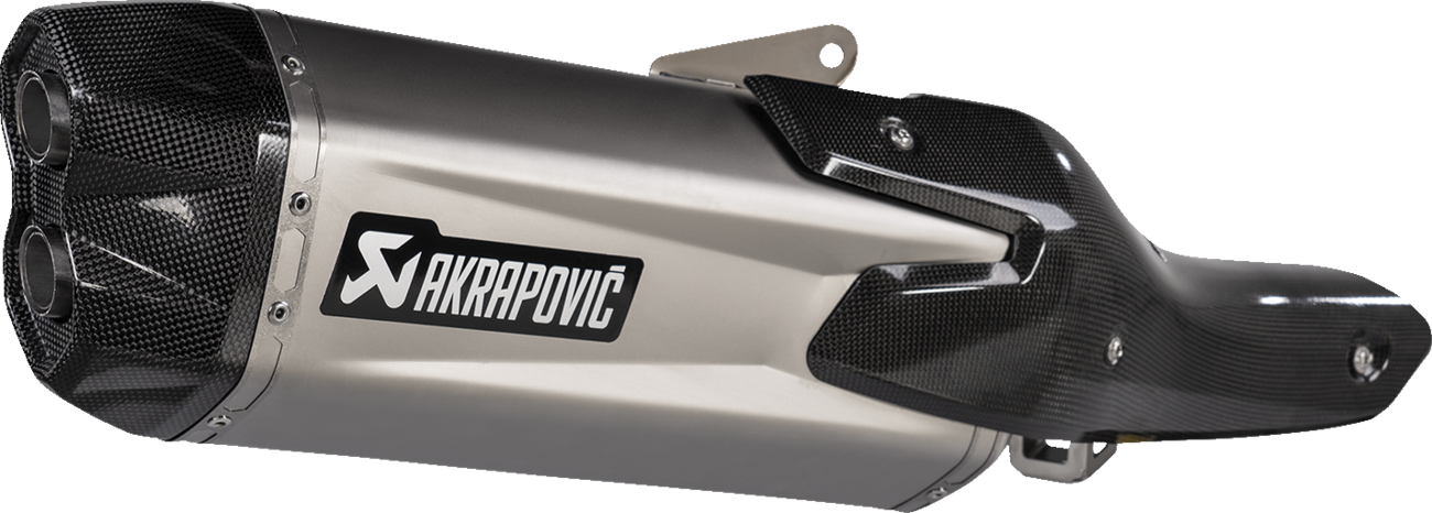 Akrapovic Slip-On Line Muffler - Titanium - Honda NT1100