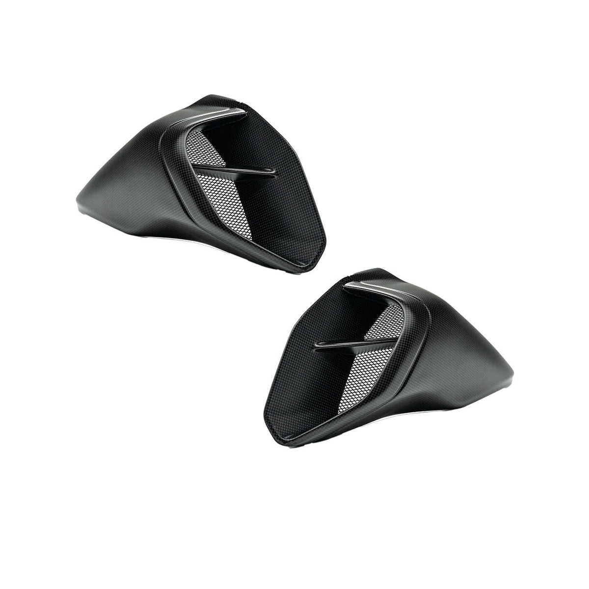 Ilmberger Carbon Fiber Satin Air Intake Set with Mesh for Ducati Diavel V4