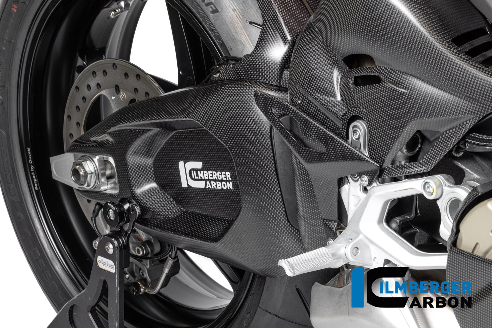 Ilmberger Carbon Swingarm Cover Right Ducati Panigale V4 2025-2026 - Matte / Plain