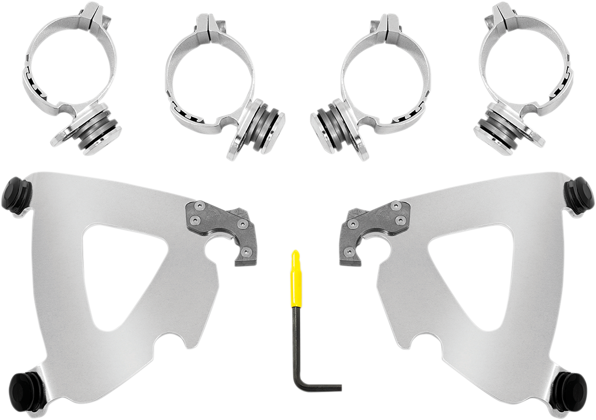 Memphis Shades Road Warrior Mounting Kit - Polished - FXLR