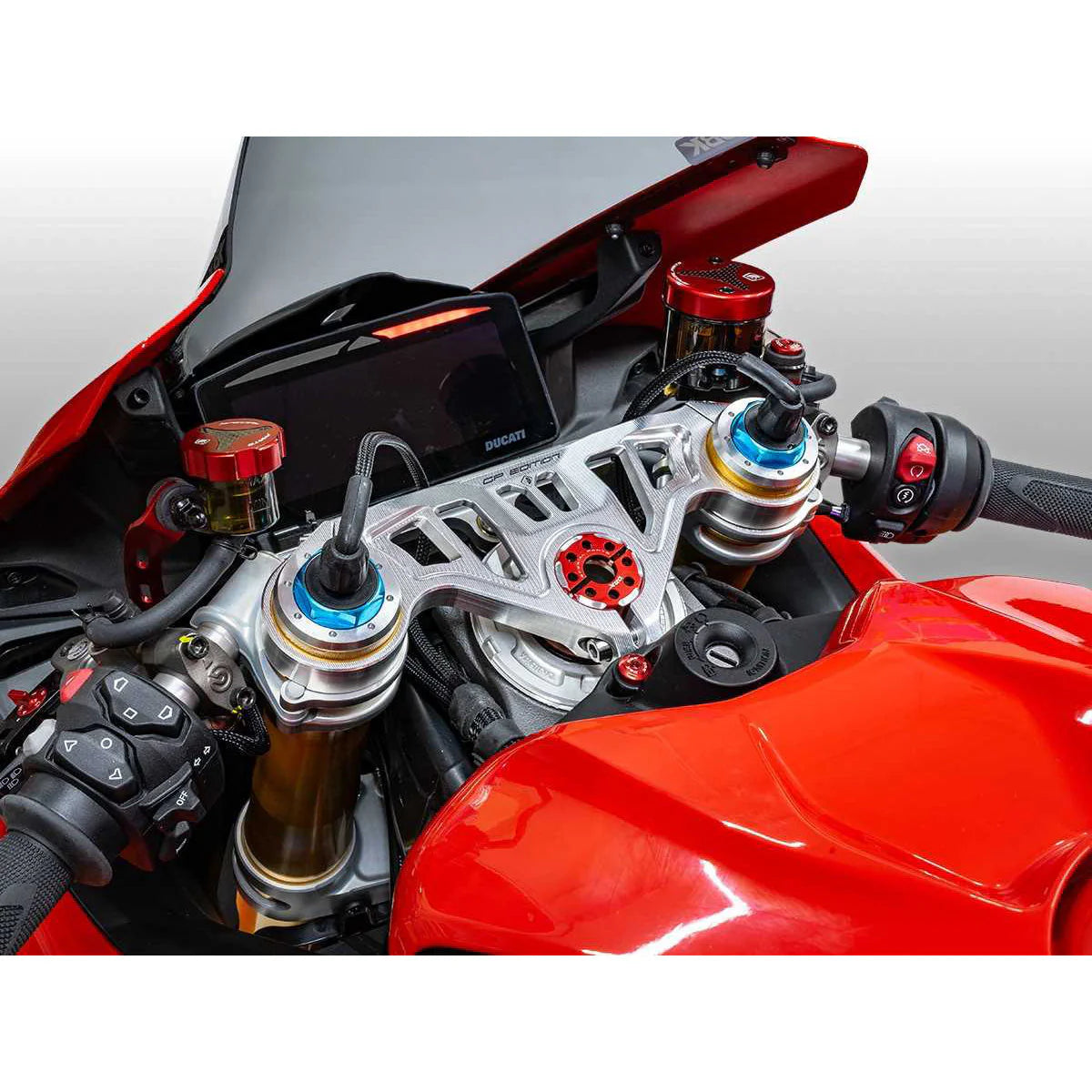 Ducabike DBK GP Edition Upper Triple Clamp For Ducati Panigale V4 V4S Tricolore