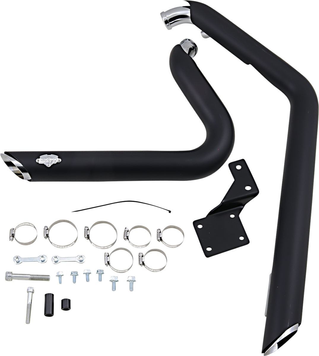 Vance & Hines Shortshots Staggered Exhaust System - Matte Black Ceramic