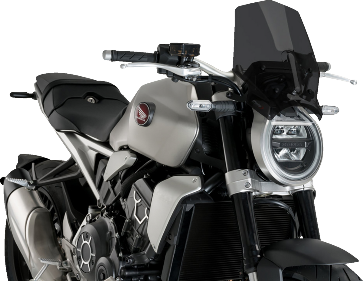 PUIG HI-Tech Parts New Generation Sport Windshield - 13-1/2" - Dark Smoke - CB1000R