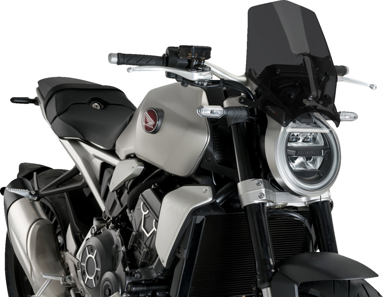 PUIG HI-Tech Parts New Generation Sport Windshield - 13-1/2" - Dark Smoke - CB1000R
