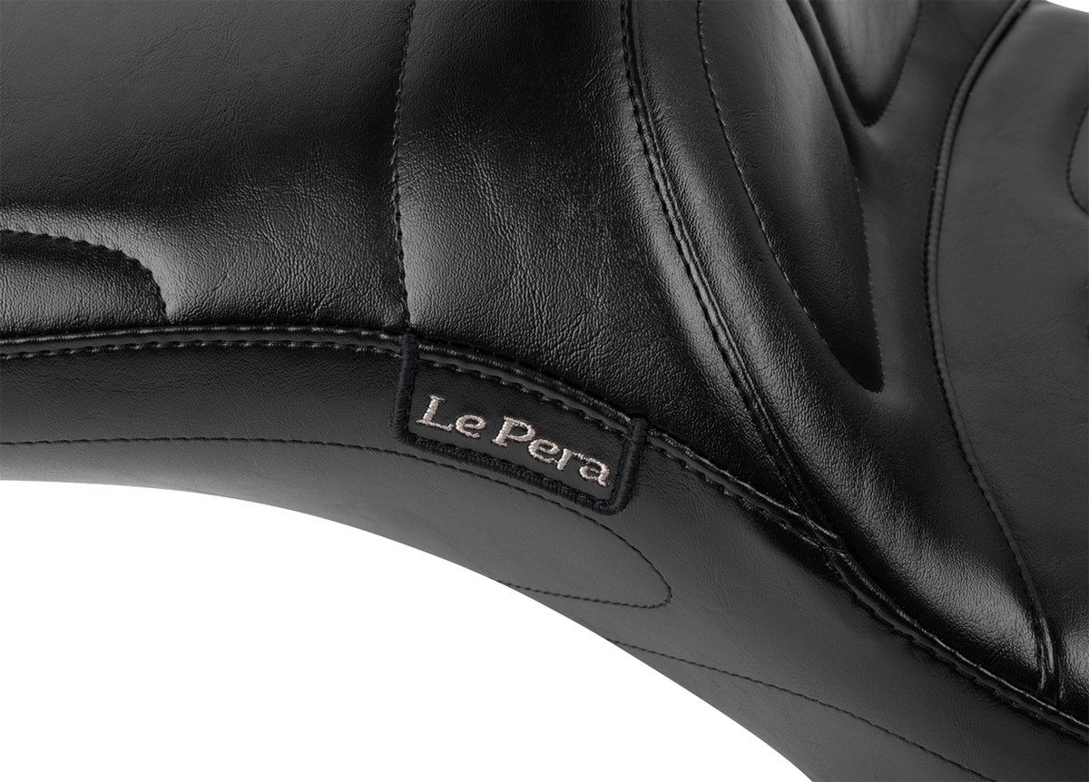 Le Pera Maverick Daddy Long Legs Seat - With Backrest - Black - FLH/FLT '23-'25