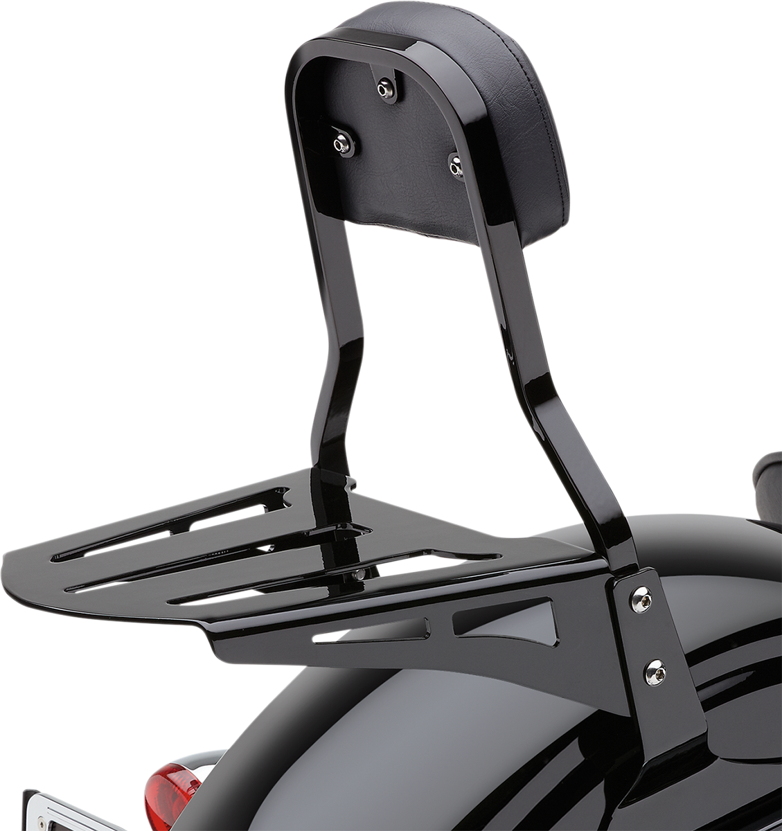 Cobra Sissy Bar Luggage Rack - Black - Formed