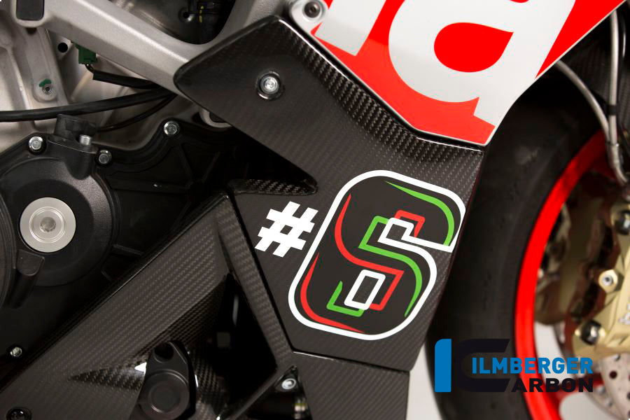 Ilmberger Carbon Motor Spoiler 3 PCS Aprilia Tuono V4 Up To 2016