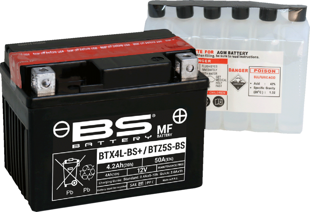 BS Battery Battery - BTZ5S-BS / BTX4L-BS (YTZ / YTX)