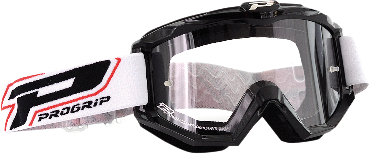ProGrip 3201 Raceline Goggle - Black - Clear