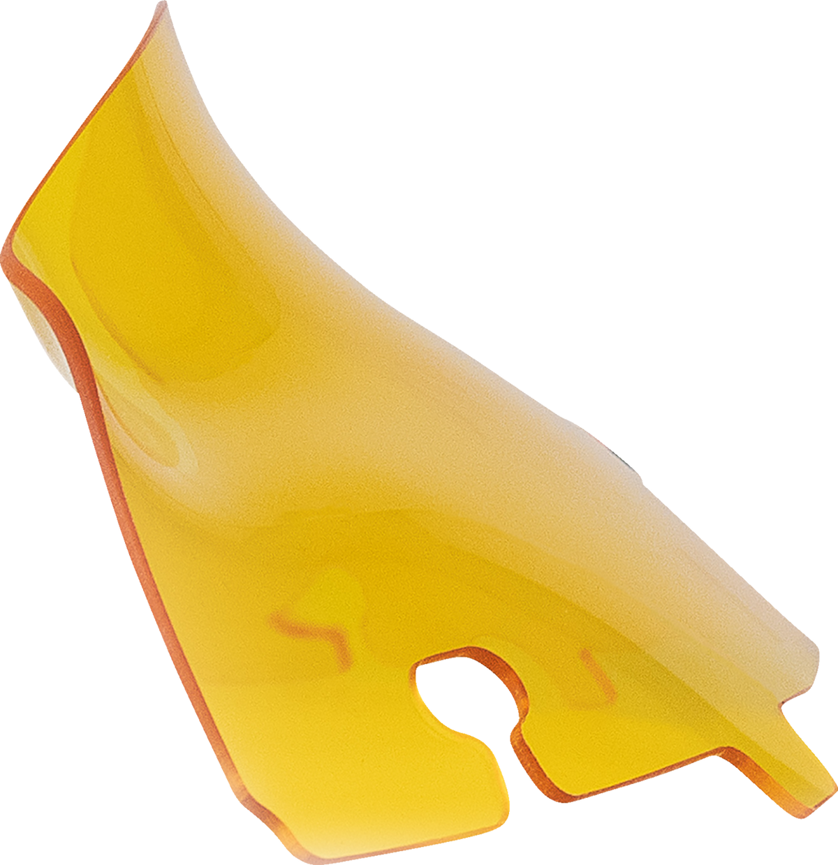 Klock Werks Kolor Flare® Windshield - 4" - Yellow - '14-'25 FLH/FLHT/FLHX