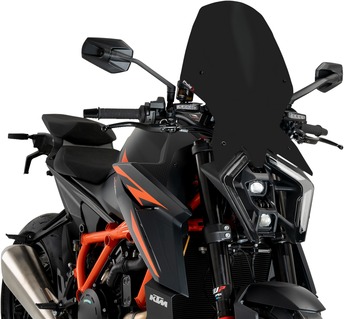 PUIG HI-Tech Parts New Generation Windscreen - Black - 1390 Super Duke