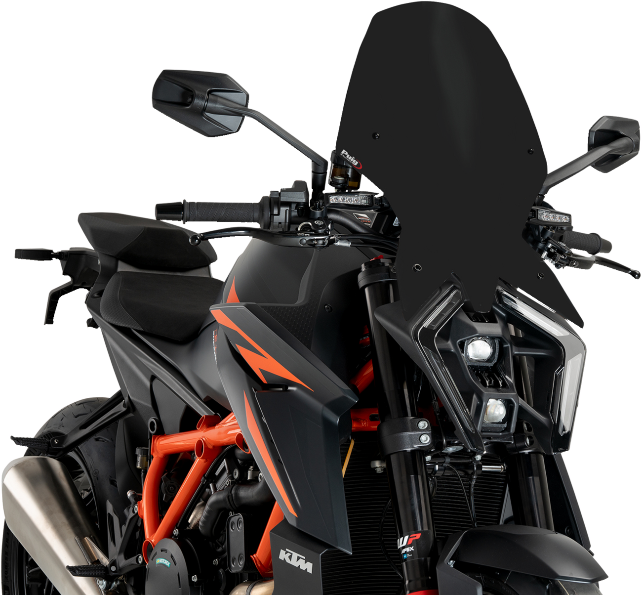 PUIG HI-Tech Parts New Generation Windscreen - Black - 1390 Super Duke