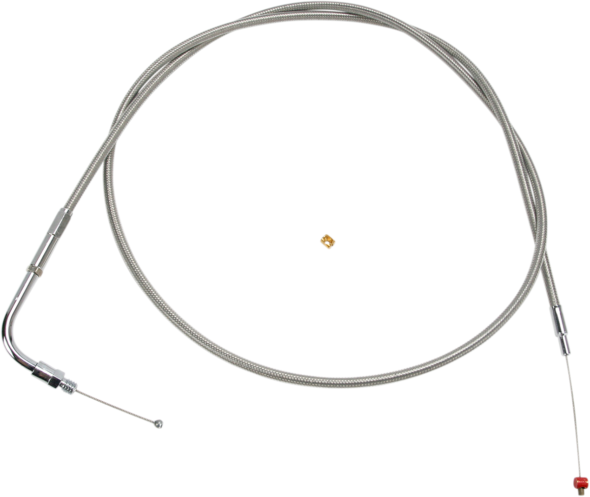 Barnett Stainless Steel Throttle Cable - +6" - '90-'95 Touring