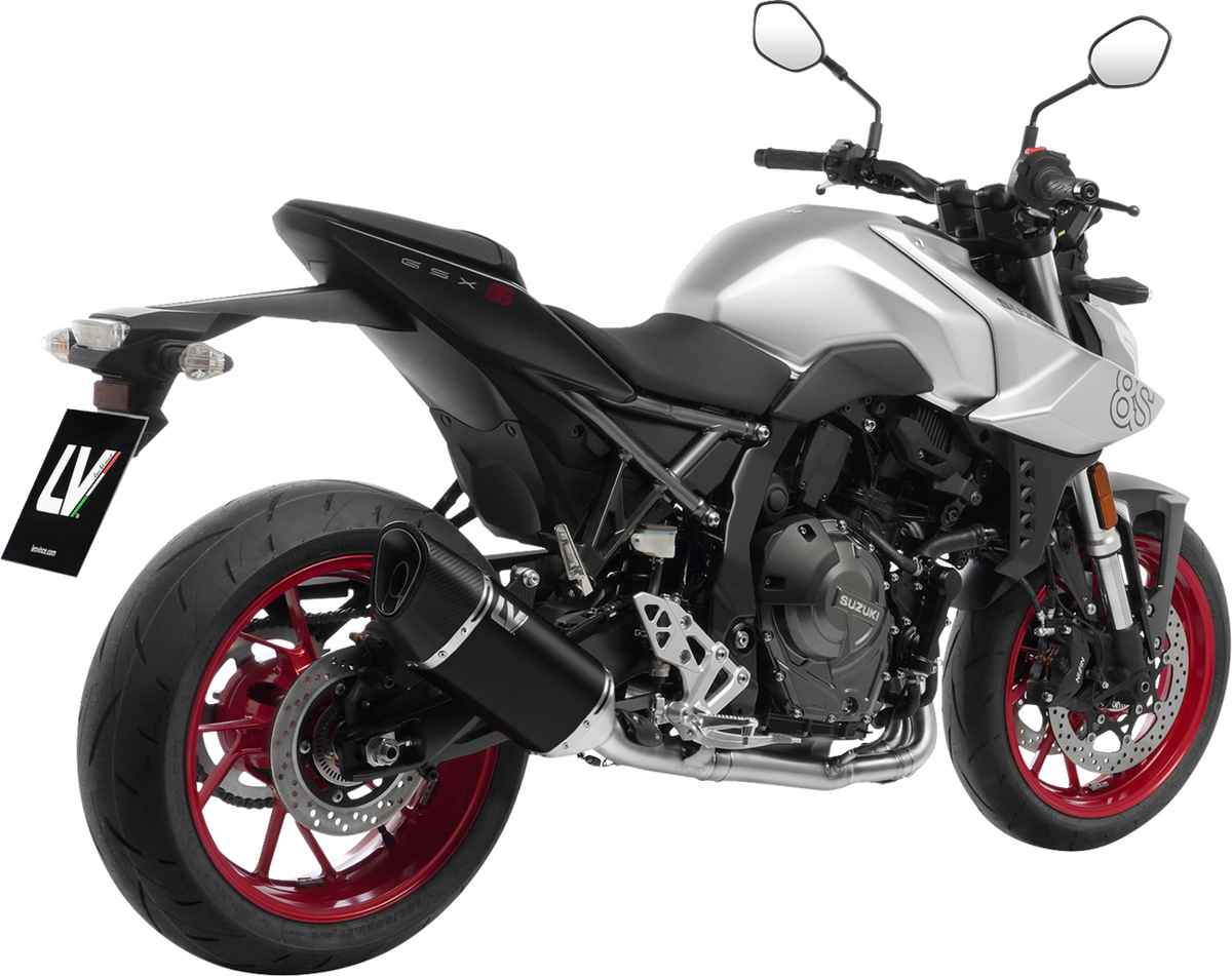 LeoVince 2-Into-1 LV-14 R Exhaust System - Black / Ceramic / Stainless Steel / 11.18 lb