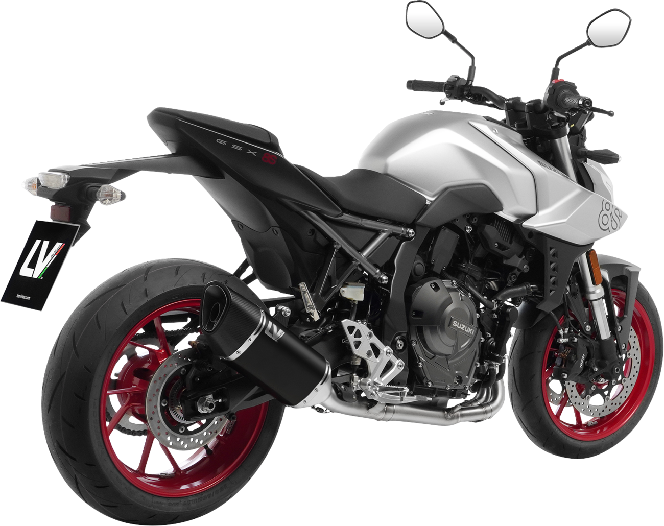 LeoVince 2-Into-1 LV-14 R Exhaust System - Black / Ceramic / Stainless Steel / 11.18 lb
