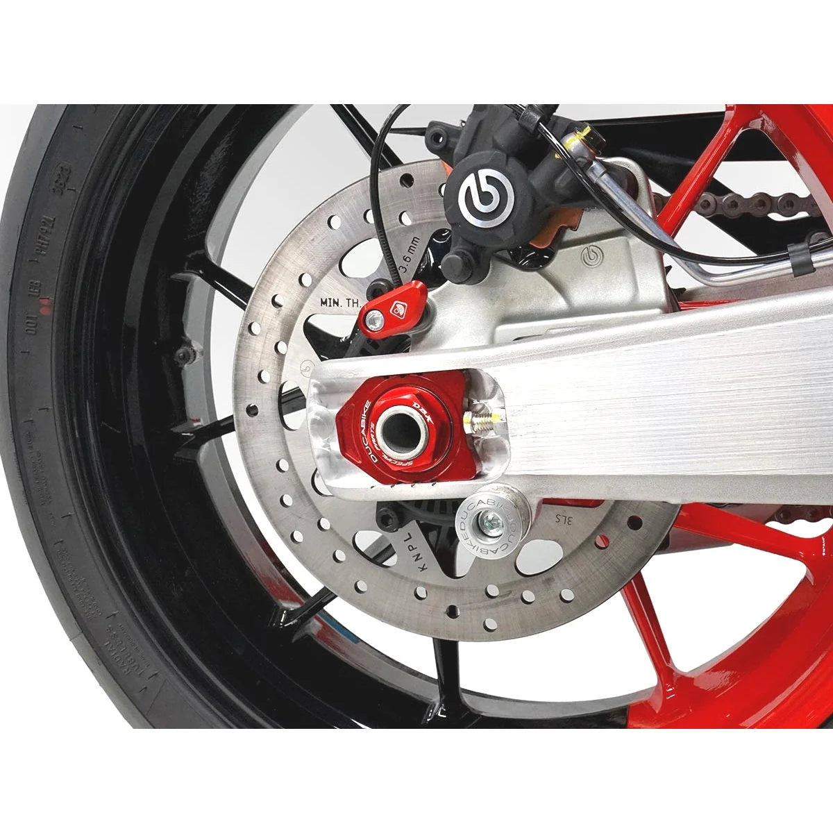 Ducabike DBK CNC Aluminum Chain Adjuster Blocks For Ducati Panigale V2 V2S