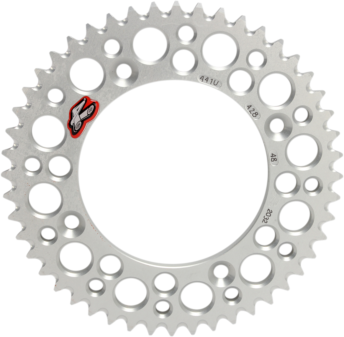 Renthal Rear Sprocket - Aluminum - 48 Tooth - Silver - Gas Gas/Husqvarna/KTM