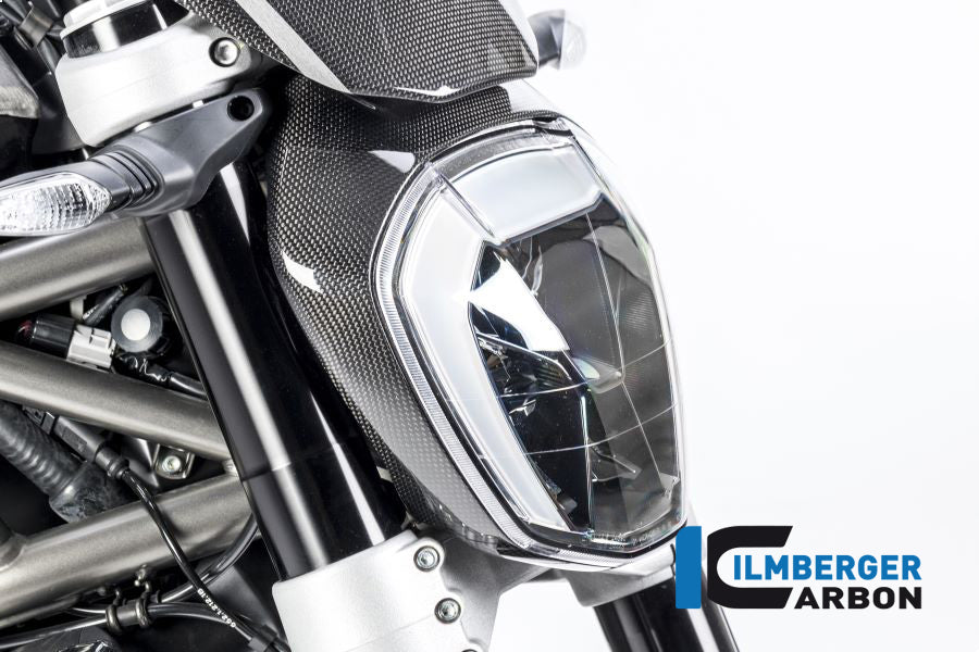 Ilmberger Carbon Headlight Cover Ducati XDiavel 2016 - Gloss