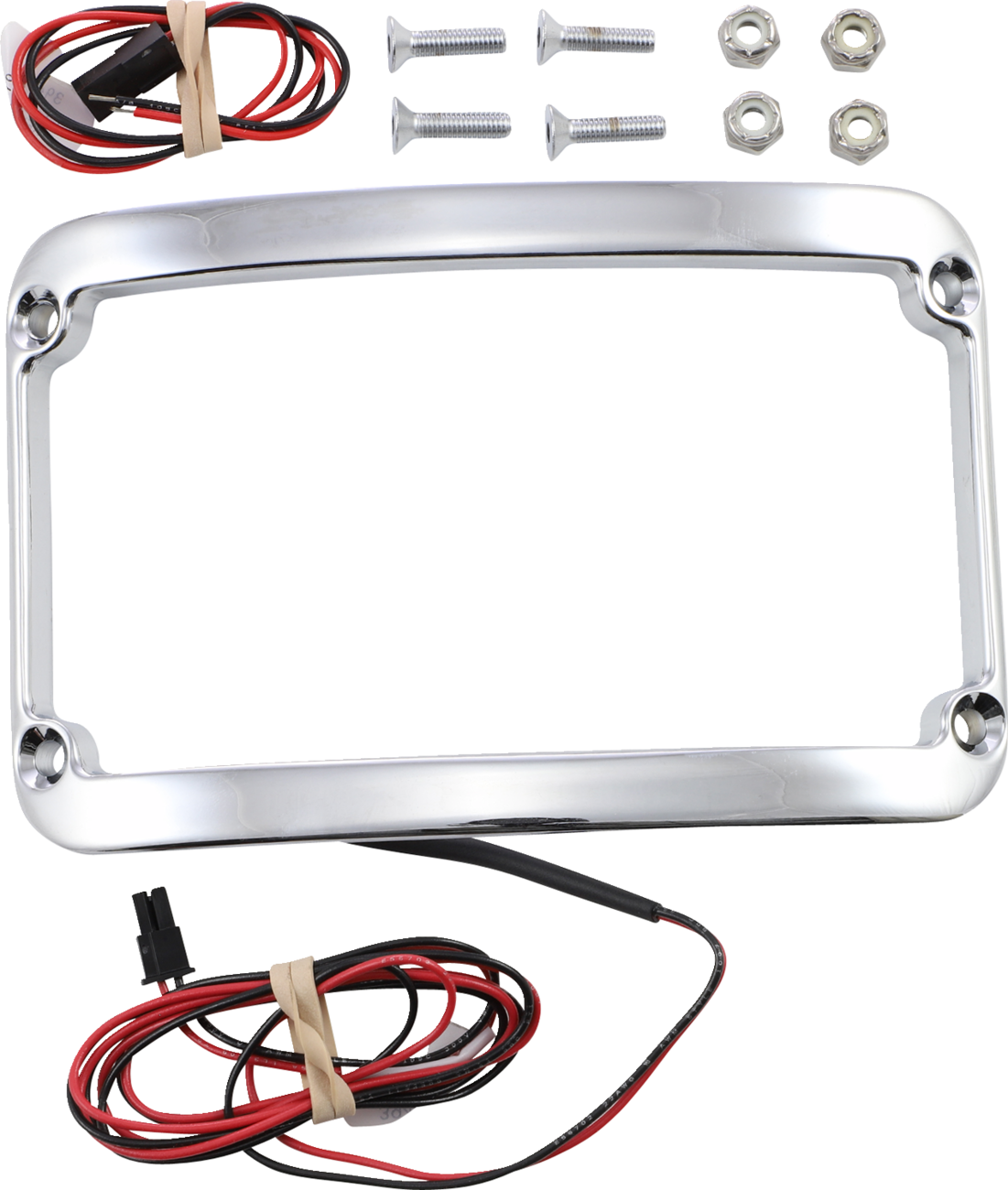 Klock Werks License Plate Frame - Lighted - Chrome