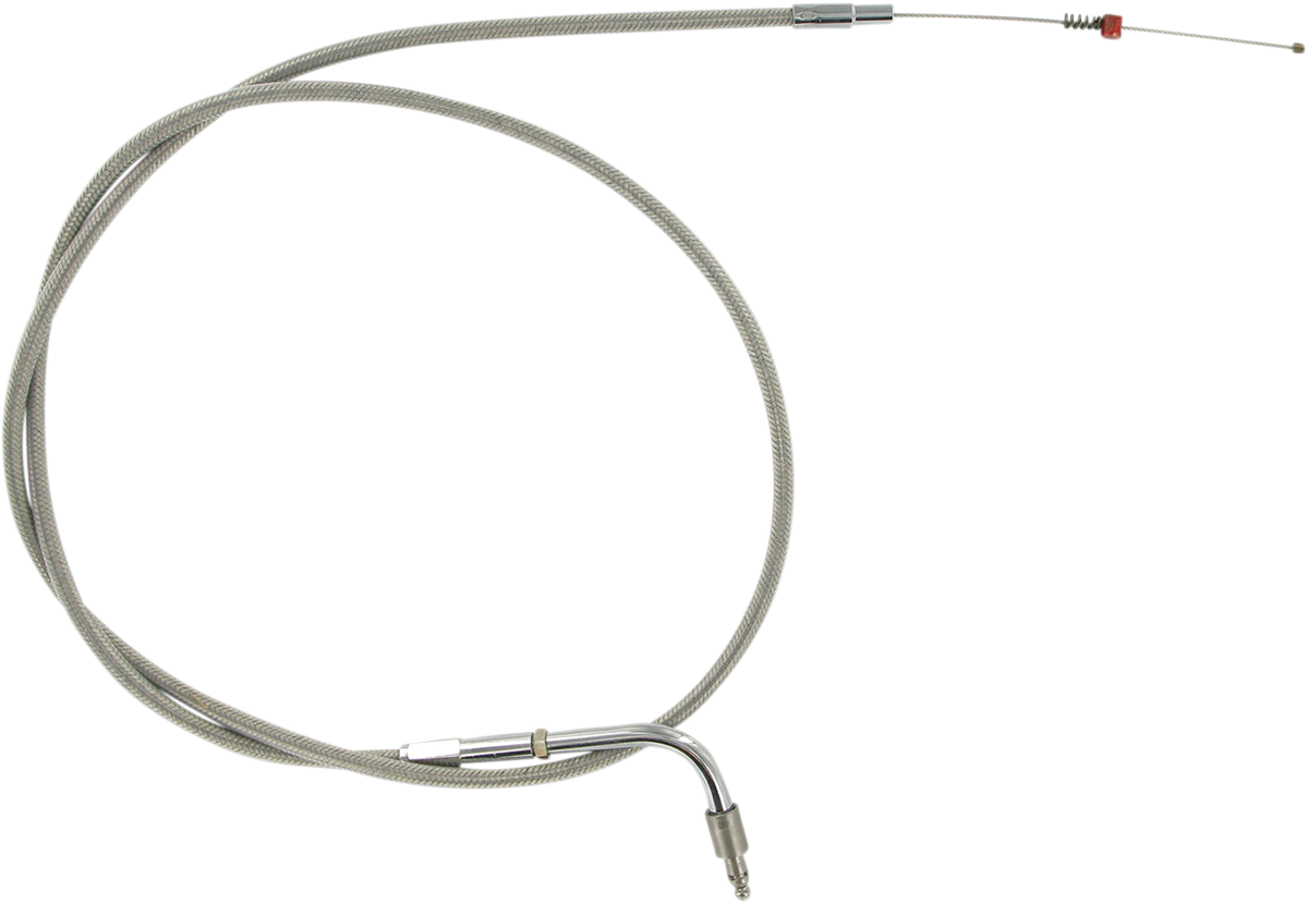 Barnett Stainless Steel Idle Cable - +6" - '96-'00 Softail