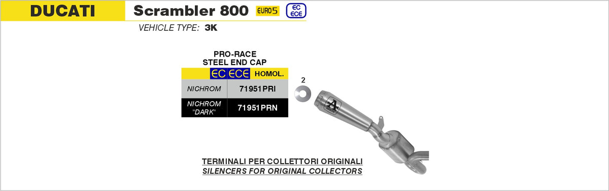 Arrow 71951PRI Pro-Race Nichrom Slip On