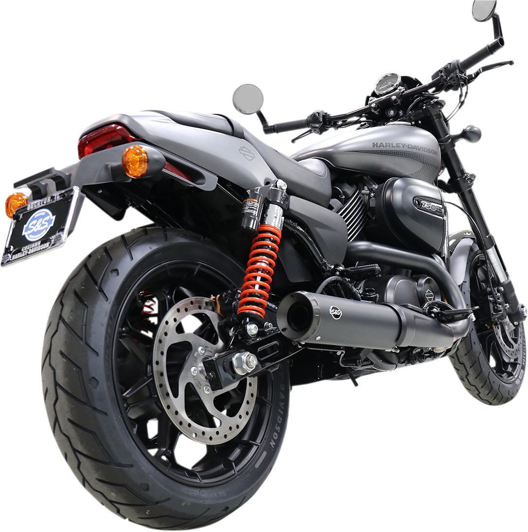 S&S Cycle Grand National Slip-On Muffler - 4" - Black Ceramic - XG500/750