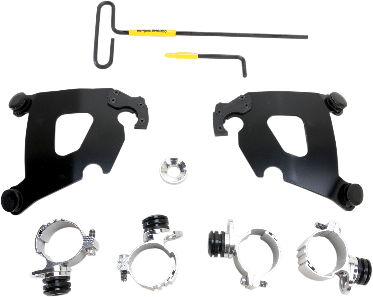 Memphis Shades Cafe Mounting Kit - Black - XL