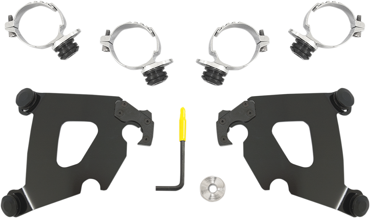 Memphis Shades Cafe Mounting Kit - Black - FXDL