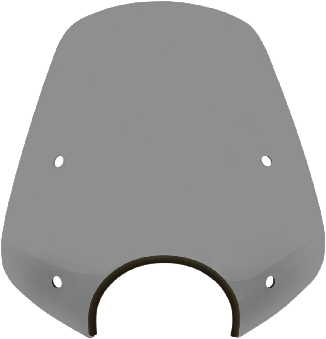 Memphis Shades Pop Top Windshield - 7" Headlight Cut Out - Black Smoke