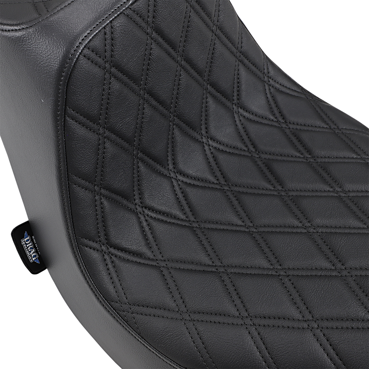 Drag Specialties Seats Predator III Seat - Double Diamond - Black Stitching - FLFB/S '18-'25