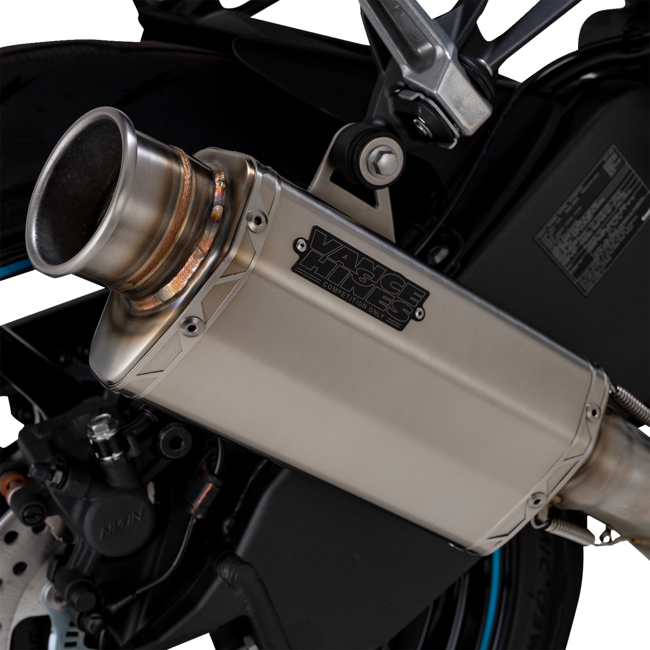 Vance & Hines VS-6 Slip-On Muffler - Stainless Steel - Kawasaki Ninja ZX-6R