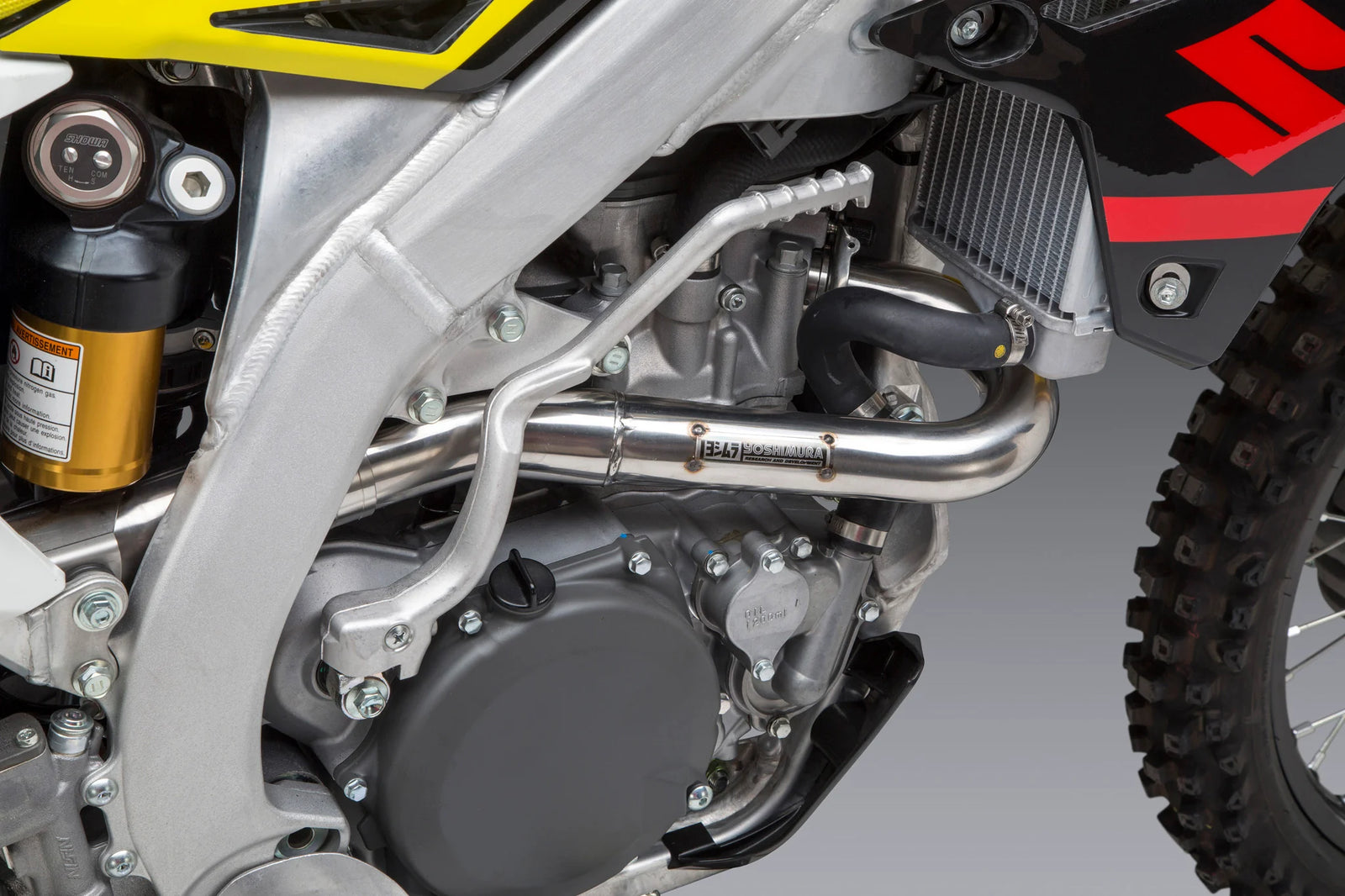 Yoshimura RM-Z450 18-26 RS-12 Stainless Full Exhaust, W/ Aluminum Muffler