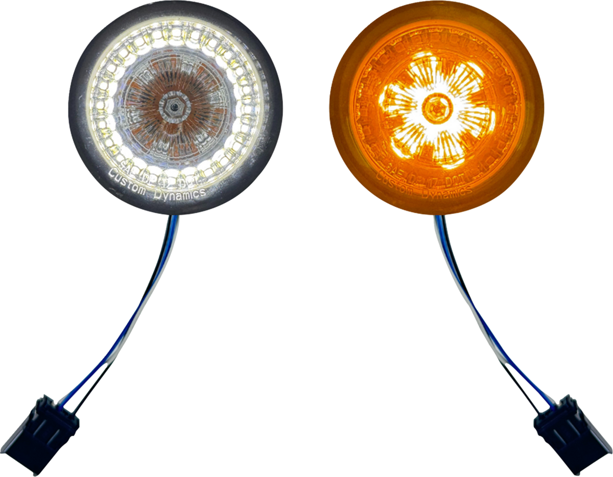 Custom Dynamics ProBeam® Front Turn Signal Inserts - LED - Smoke Lens