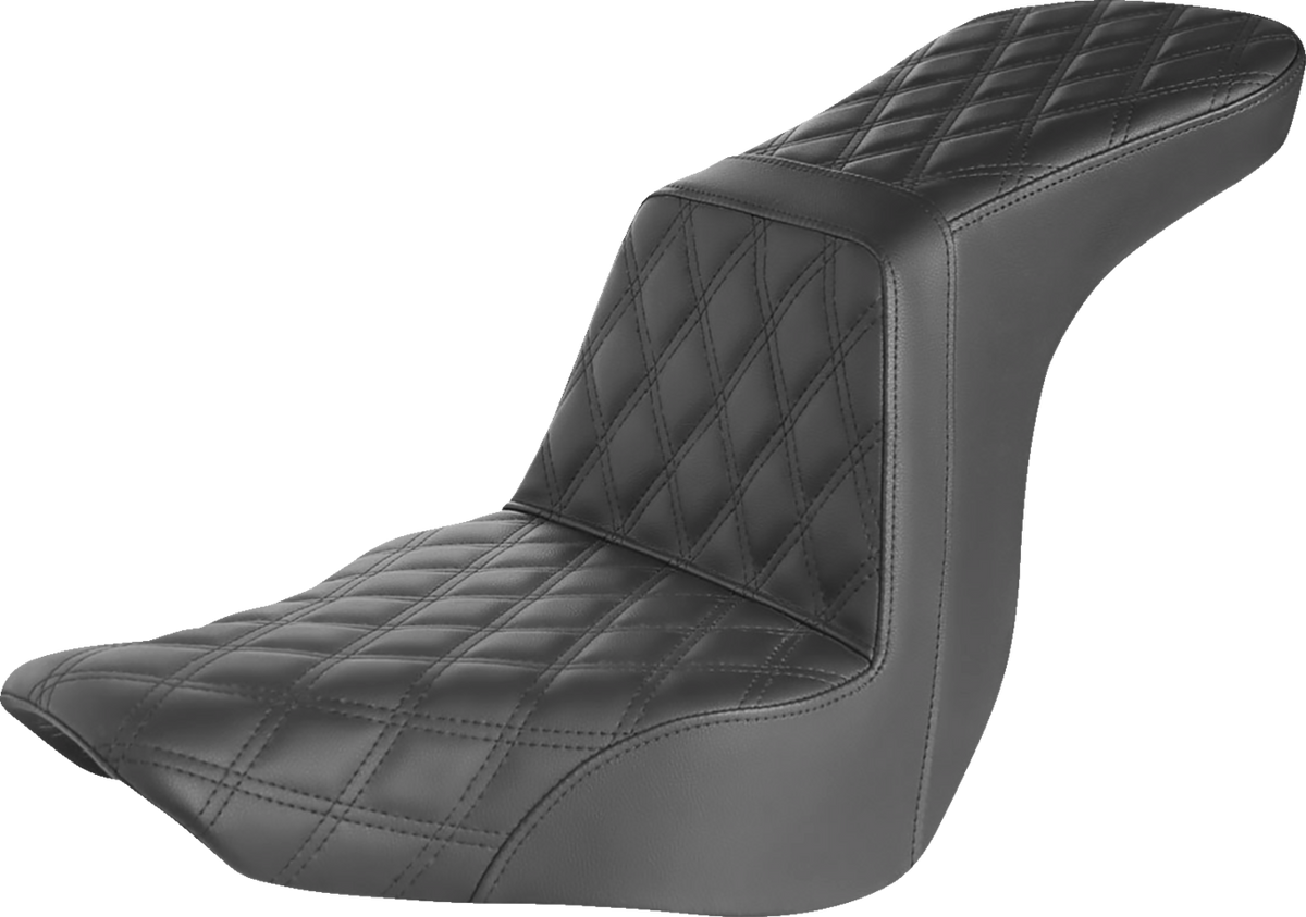 Saddlemen Step-Up Seat - Full Lattice Stitch - Black