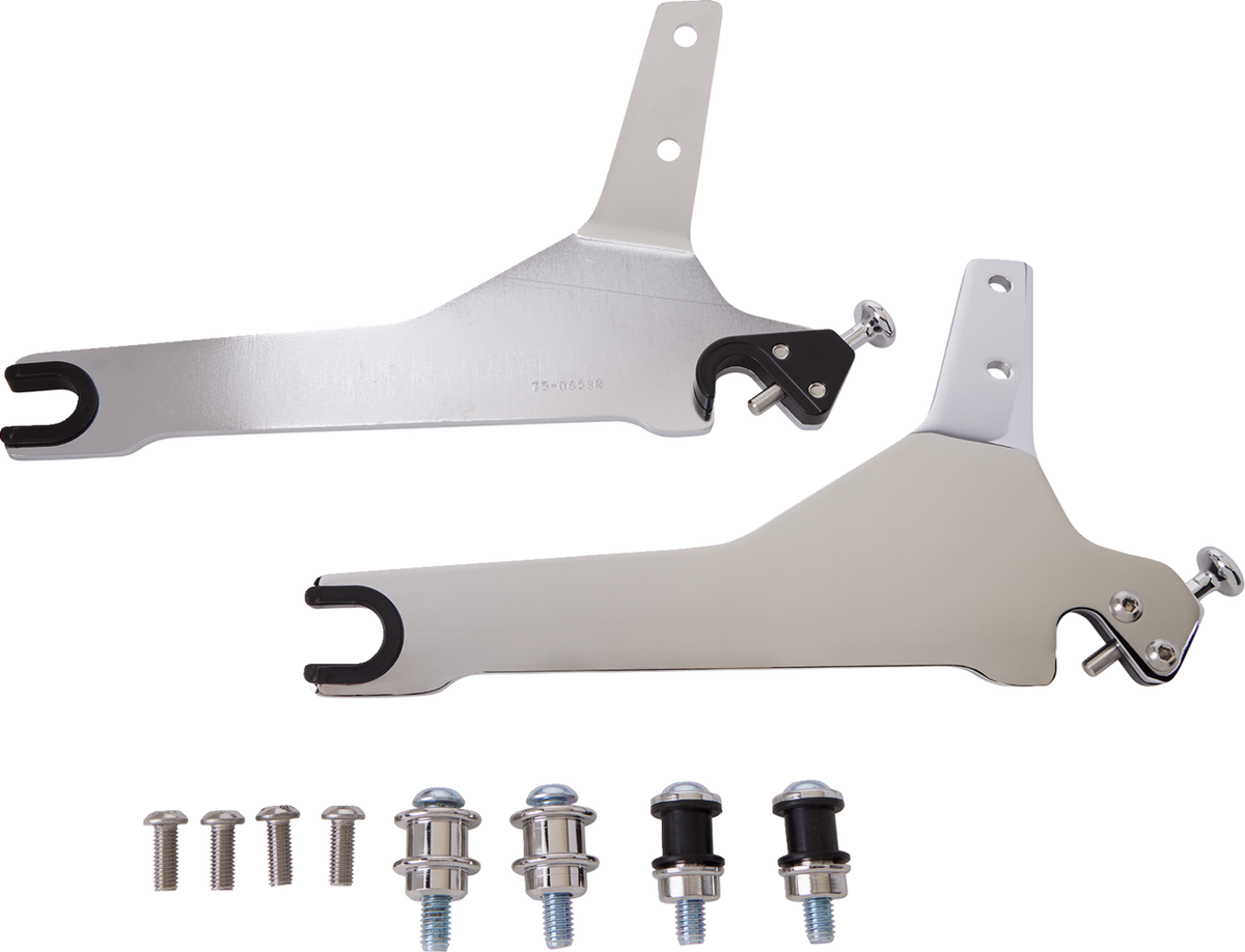 Cobra Backrest Kit - 14" - Chrome - Softail