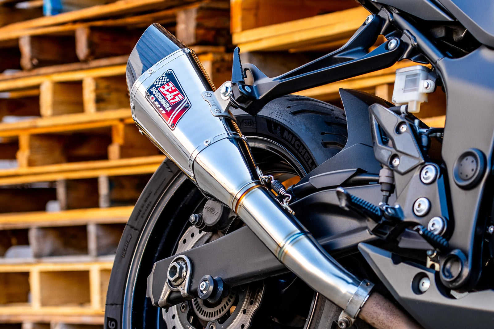 Yoshimura GSR750 2011-16 / GSX-S750 17-23 R-11 Stainless Slip-On Exhaust, W/ Stainless Muffler