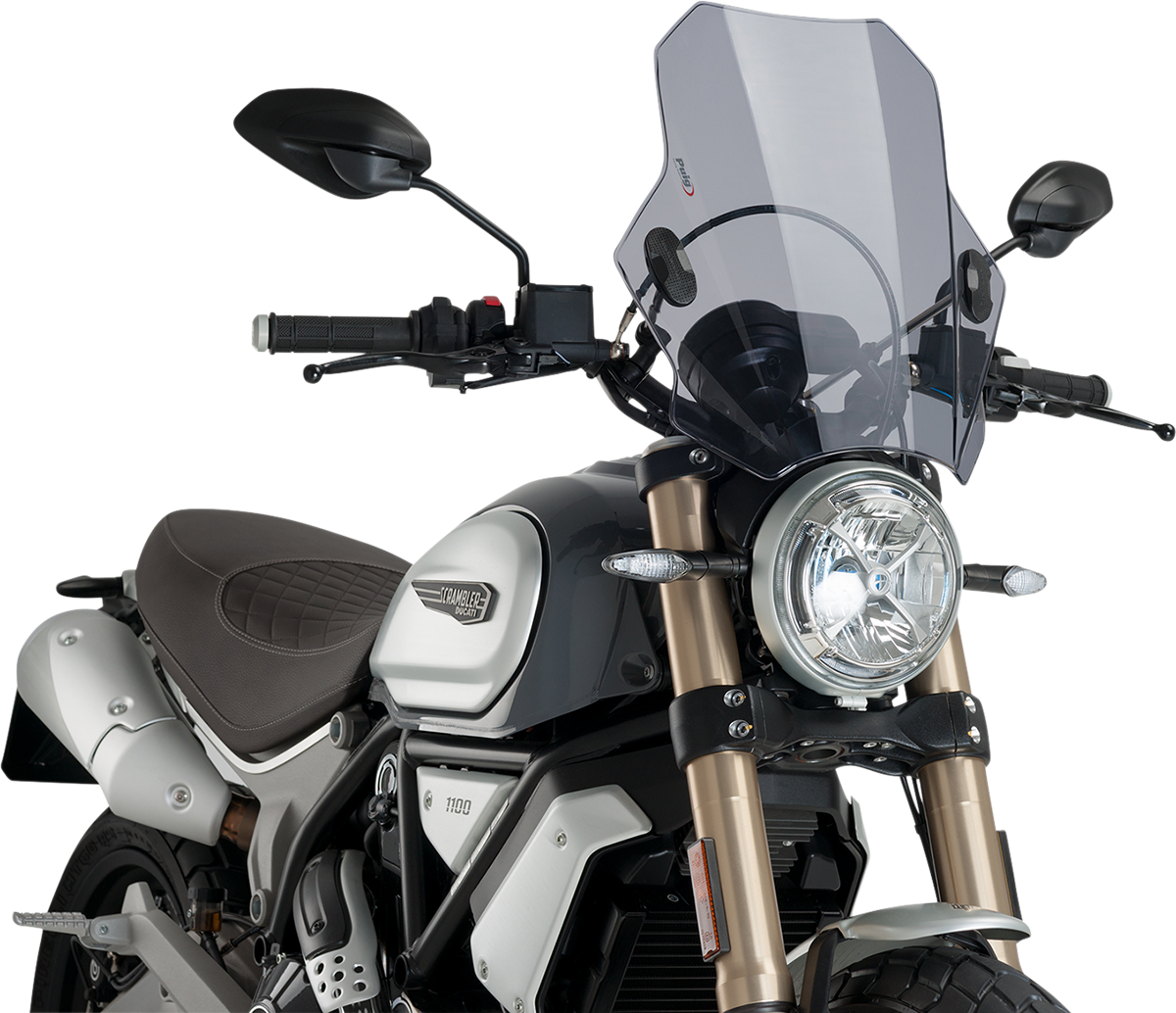 PUIG HI-Tech Parts Bat Windscreen - Light Smoke