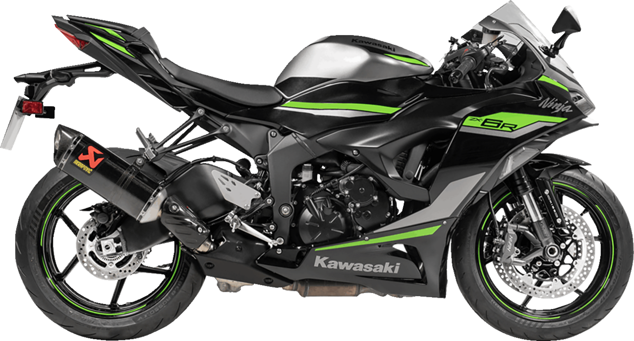 Akrapovic Slip-On Line Muffler - Carbon Fiber - ZX-6R