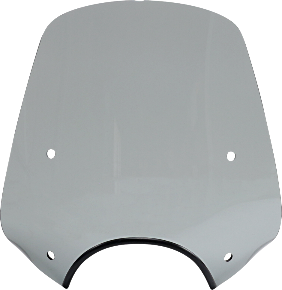 Memphis Shades Pop Top Windshield - 9" Headlight Cut Out - Black Smoke