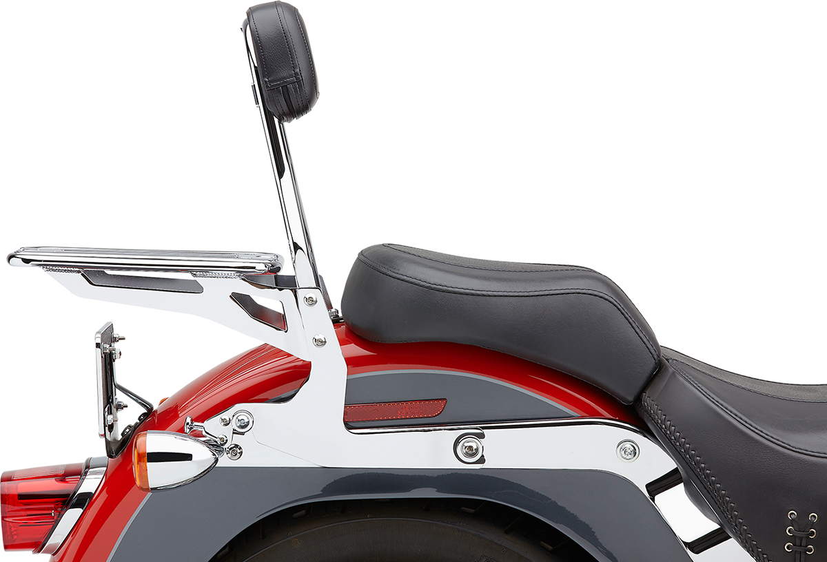 Cobra Backrest Kit - 14" - Chrome - Softail