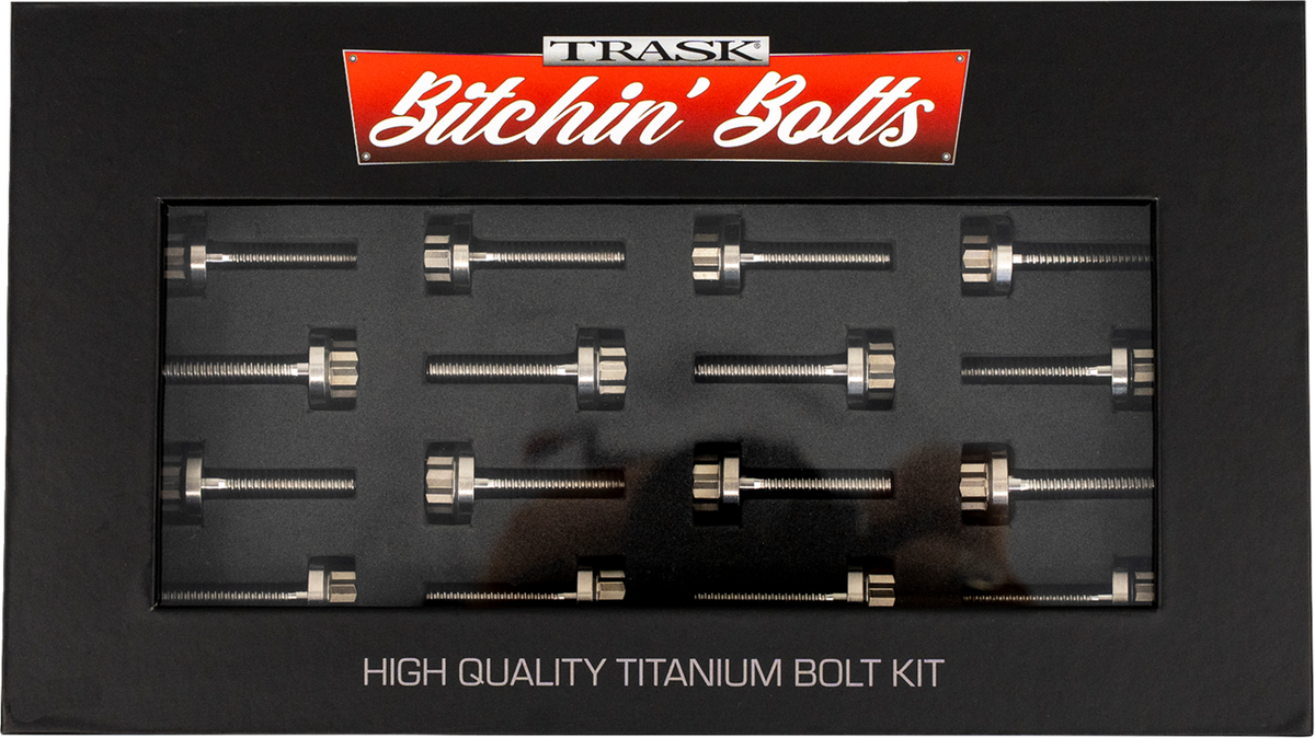 Trask Bitchin' Bolts Hardware Kit - Titanium - M8 - Rocker Box