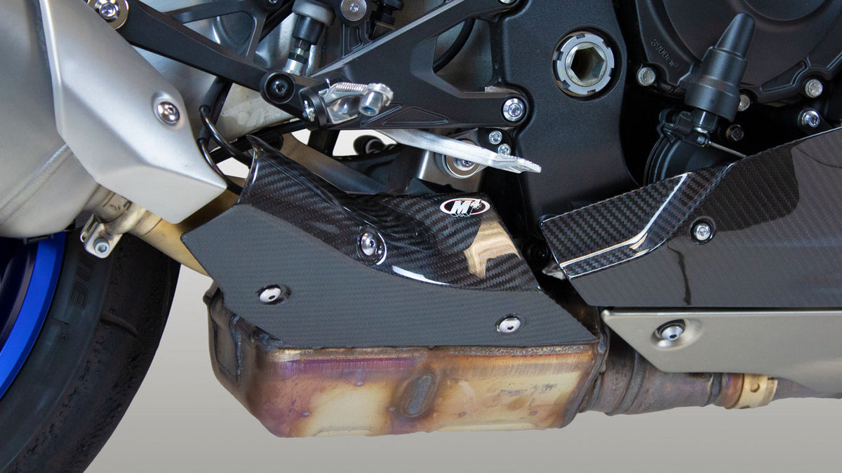 M4 Exhaust 2020 Yamaha R1 Carbon Heat Shield